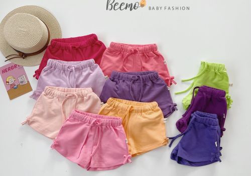 COMBO QUẦN DA CÁ BÉ GÁI ĐÍNH NƠ